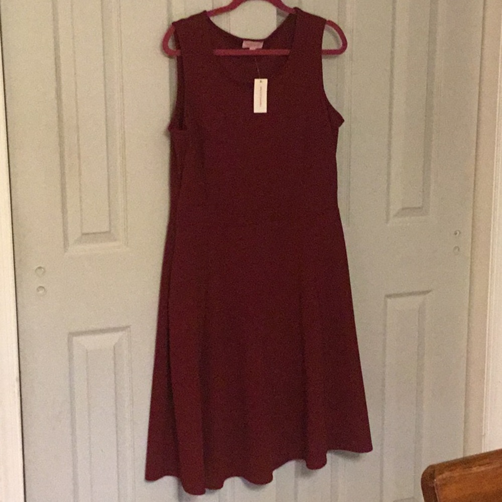 Molly and Isadora wine colored new dress